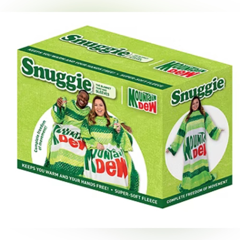 Mountain Dew Green Wearable Snuggie Blanket